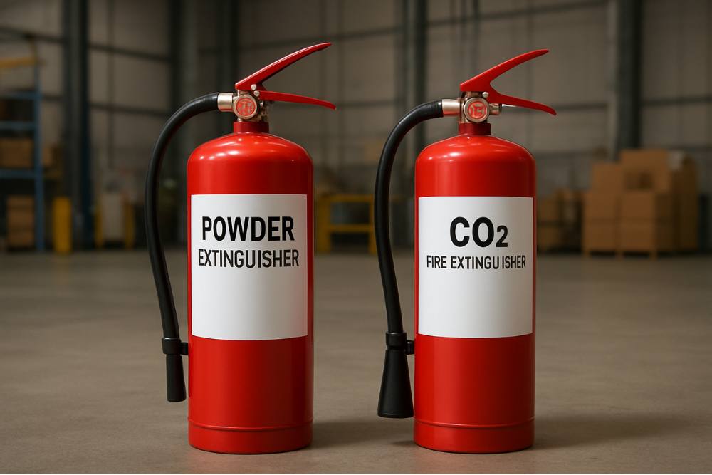 מטף אש CO2 או מטף אבקה